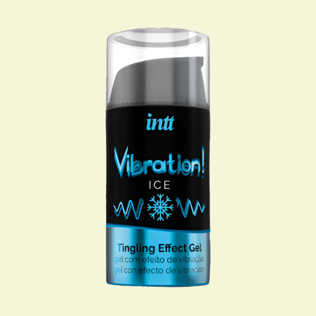 Intt Gel Liquide Vibration Ice Effet froid Picotements Et Vibrations – Embrassable – Parfum Menthe (Pour Elle et pour Lui) 15 ml