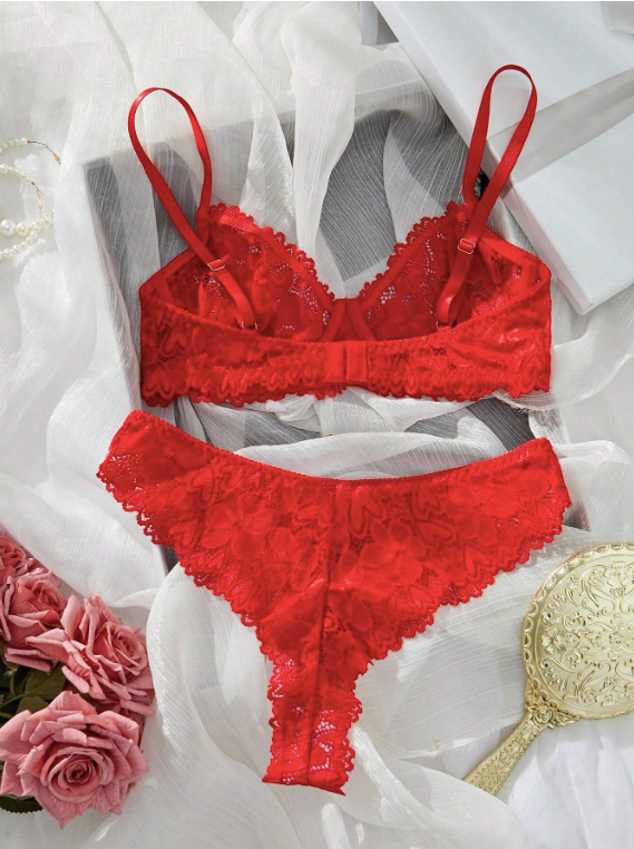 Ensemble de lingerie sexy avec dentelle pour femmes