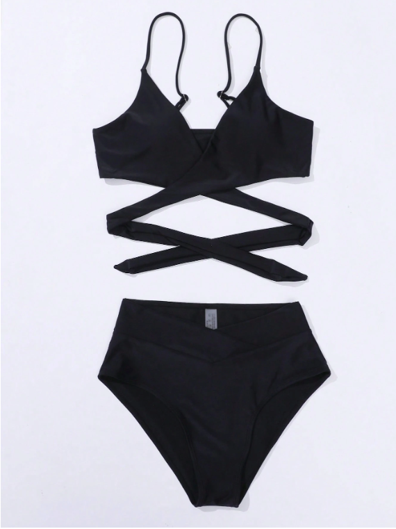 Swim Mod Bikini minimaliste de couleur unie 2025, maillot de bain pour vacances à la plage en été