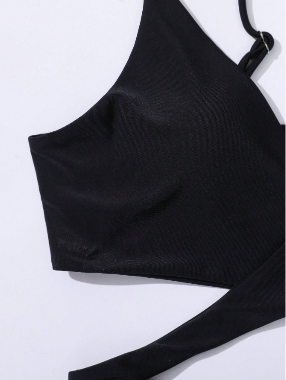Swim Mod Bikini minimaliste de couleur unie 2025, maillot de bain pour vacances à la plage en été