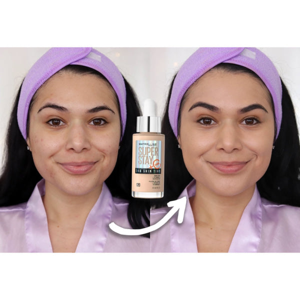 MAYBELLINE Superstay Skin Tint Fluide de Teint à La Vitamine C Longue Tenue 24H