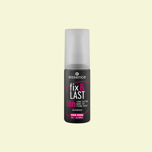 Le fix & LAST Spray Fixateur 18h à l’extrait de concombre rafraîchissant et apaisant est totalement polyvalent : il fixe, protège et matifie le fond de teint pendant 18 heures. sa formule waterproof est rapidement absorbé.