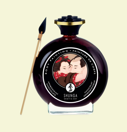 Shunga Peinture de Corps Comestible Chocolat Aphrodisiaque 100 ml