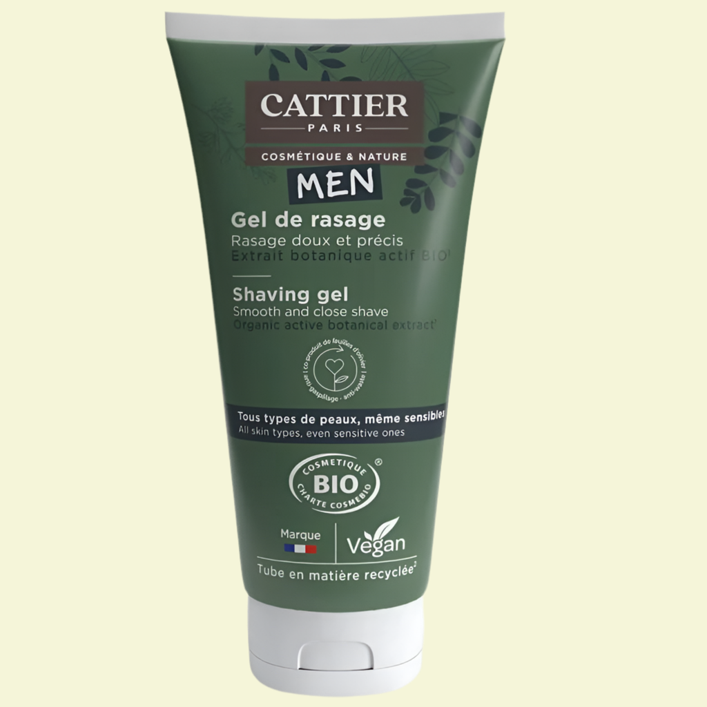 CATTIER MEN Gel de Rasage Bio Actif - Formule Premium d'Exception