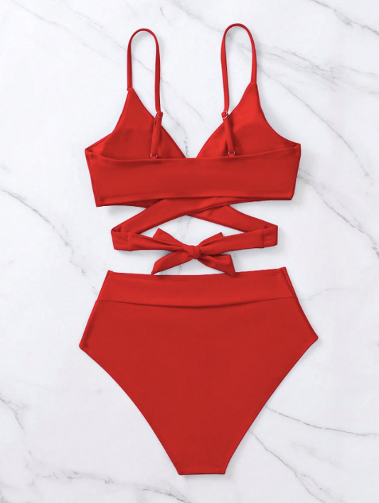Swim Mod Bikini minimaliste de couleur unie 2025, maillot de bain pour vacances à la plage en été